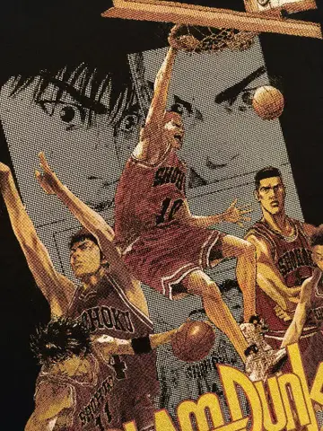 1점뿐인 초레어 미사용 새상품 슬램덩크 T셔츠 XL 블랙