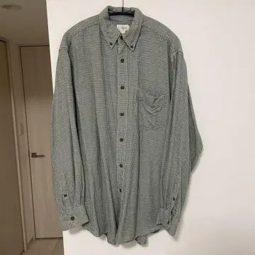 90s J.CREW 하운드투스 체크 패턴 버튼 다운 셔츠