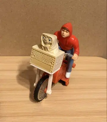 빈티지 [ E.T. ] 1982년산 E.T. & 엘리엇 자전거 피규어