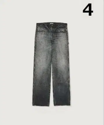 AURALEE 24AW DENIM PAINTER PANTS BLACK 4