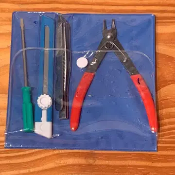 모형 제작 공구 세트 초심자용 5종 + 보관 케이스