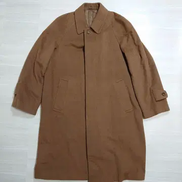 캐시미어 100% 체스터 코트 트렌치코트 S 히요쿠 버튼 카멜