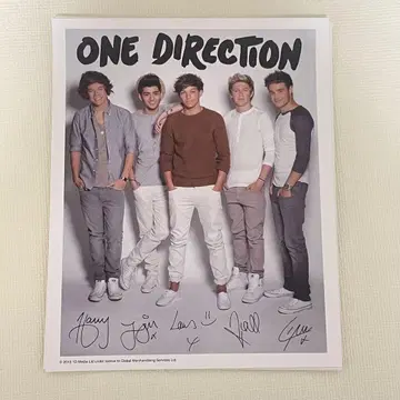 귀중 One Direction 사인 포함 포토 카드 6장 세트