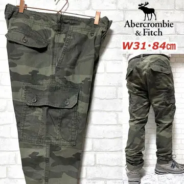 Abercrombie&Fitch 카모플라쥬 밀리터리 카고 팬츠 우드랜드