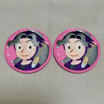 닌타마 자수 캔뱃지 아야베 2종 세트