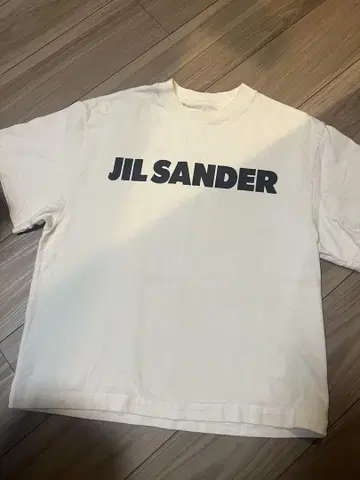 JIL SANDER 로고 티셔츠 화이트 XS