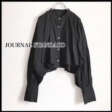 [ 2024AW ] JOURNAL STANDARD 핀턱 크롭 셔츠 블랙