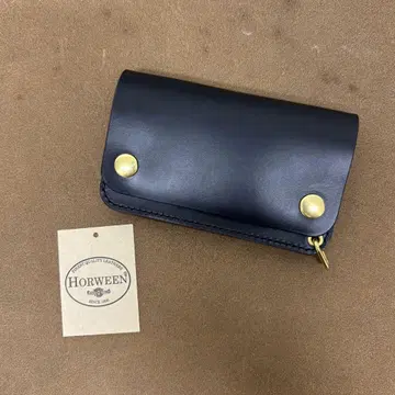 크롬 엑셀 트래커 지갑 미들 블랙 브라운 코어 3층 HORWEEN