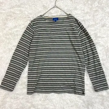 BEAMS 빔즈 긴팔 티셔츠 보더 M 보트넥
