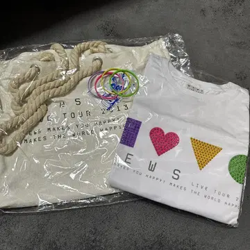 NEWS LIVE TOUR 2013 티셔츠와 가방 세트