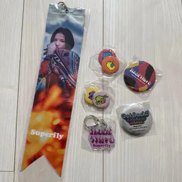 superfly 라이브 굿즈 플래그 시크릿 캔뱃지 키링