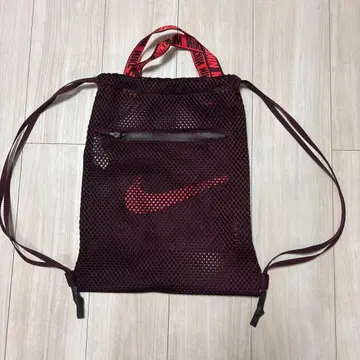 NIKE 나이키 메쉬 냅색 헬스장 백 복조리 백 레드
