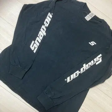 Snap-on 블랙 긴팔 셔츠