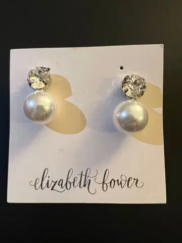 [ 새상품급 ] Elizabeth Bower 귀찌 웨딩 결혼식 신부