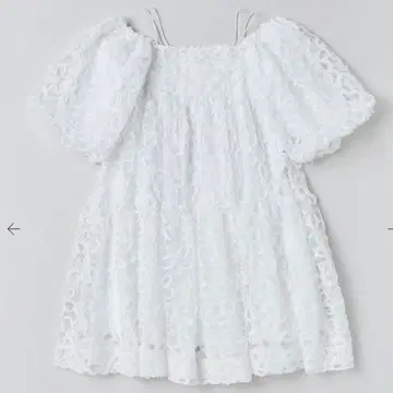 FLOWER PUFF SLEEVE TIERED ONE-PIECE