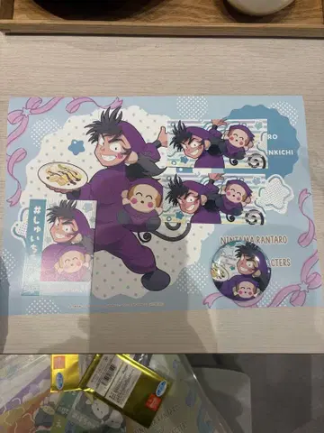 닌타마 란타로 산리오 하마모리 이치로 캔뱃지 런천매트 스티커