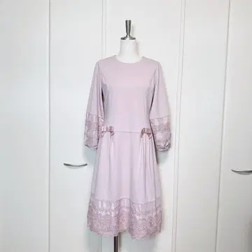 Super Beauty 슈퍼뷰티 레이스 리본 원피스 40