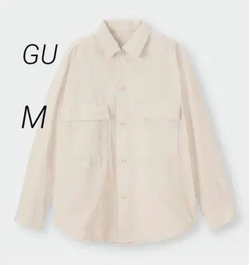 [ GU ] 지유 코듀로이 CPO 셔츠(긴팔) 내추럴 M