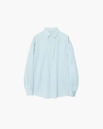 IRENISA 25fw GATHER SHIRT LIGHT SAX