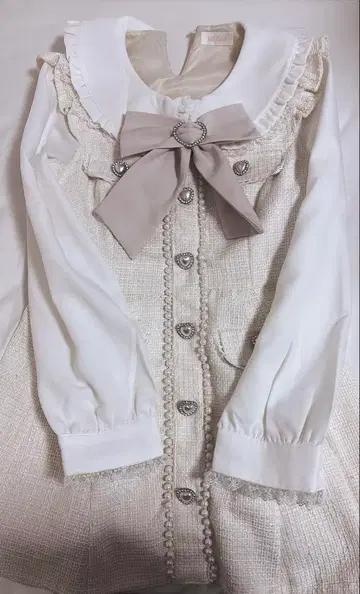 리즈리사 리본 트위드 셋업 리즈리사 셋업