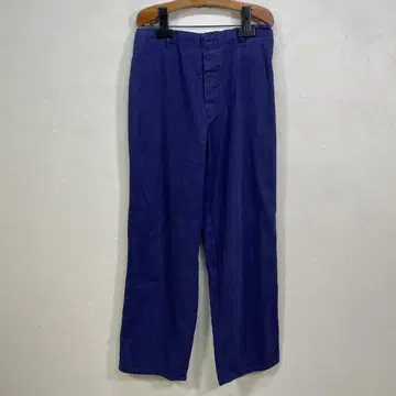 1980s 유로 워크 팬츠 HBT L-XL 정도 네이비