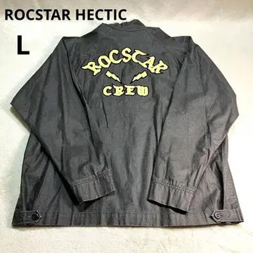 [ ROCSTAR HECTIC ] 지퍼 블루종 코팅 자켓