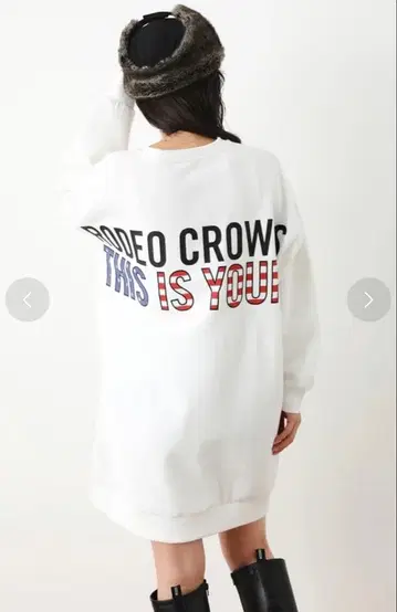 로데오 크라운 맨투맨 원피스