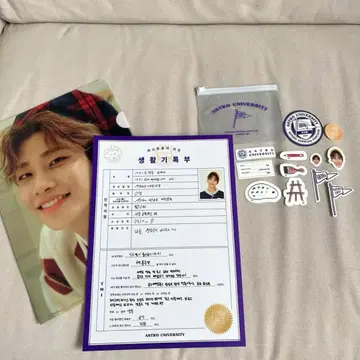 ASTRO MJ AROHA 4기 클리어 파일 이력서 스티커