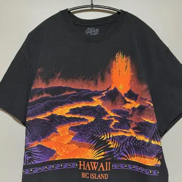 하와이 Hawaii 화산 T셔츠 구제 의류 USA