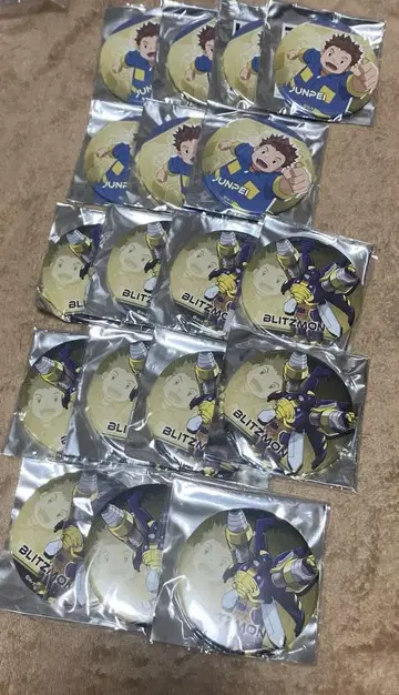 디지몬 프론티어 시바야마 준페이 캔뱃지 세트