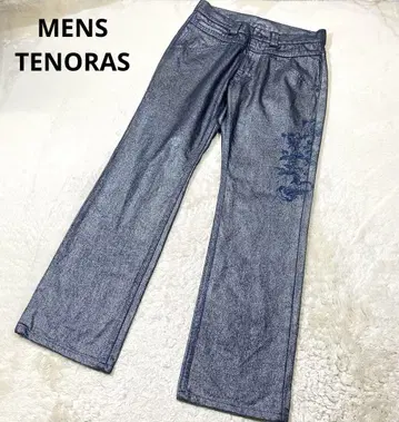MENS TENORAS 멘티노라스 G팬츠 데님 팬츠 메탈릭 블루