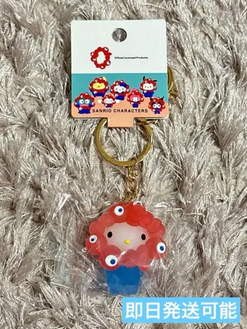 새상품 산리오 미야쿠미야쿠 콜라보 클리어 키링 헬로키티 오사카 만박