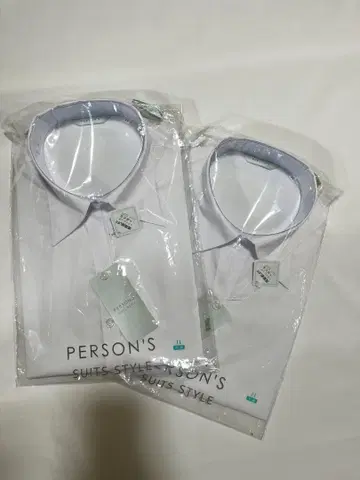 PERSON'S 수트 스타일 셔츠 2개 세트
