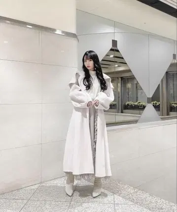 SNIDEL 빅칼라 리버 울 코트