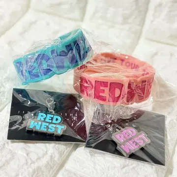 아카니시 진 REDWEST 고베 러버 밴드 참 그린 핑크