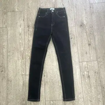 GYDA 블랙 스키니 데님 하이웨스트 XXS