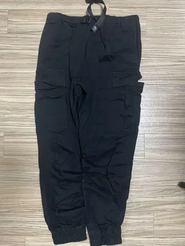 Freak's store 블랙 카고 팬츠 허리밴딩