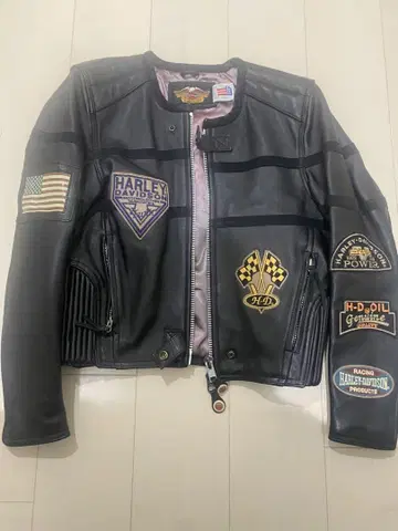 Harley-Davidson 블랙 가죽 자켓 S