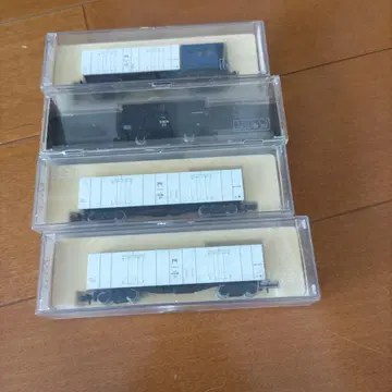 N 게이지 화물 열차 4량 세트 케이스 포함