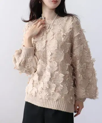 쓰리포타임 Three Four Time 프린지 니트 풀오버