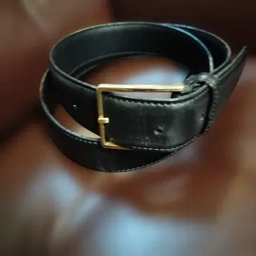 폴 스튜어트 가죽 벨트 골드 컬러 버클