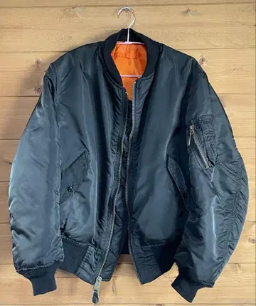 ALPHA 80s MA-1 IDEAL 지퍼 블랙 L 사이즈