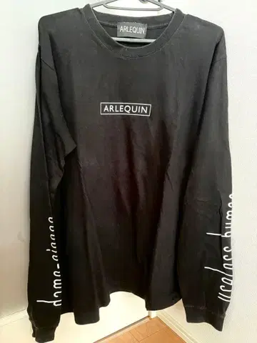 ARLEQUIN 아루루캉 블랙 긴팔 T셔츠