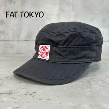 FAT TOKYO 에프에이티 워크 캡 헤링본 로고