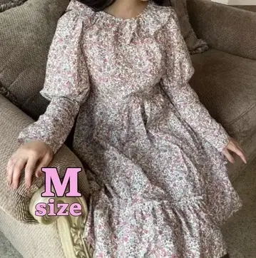 maihee 시마무라 원피스 꽃무늬 면 100% M 사이즈