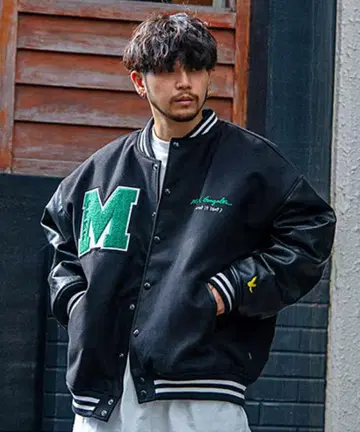 Mark Gonzales 바시티 자켓 L 사이즈