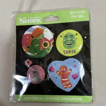 DREAM WORKS SHREK 캔 배지 유니버셜 스튜디오 USS