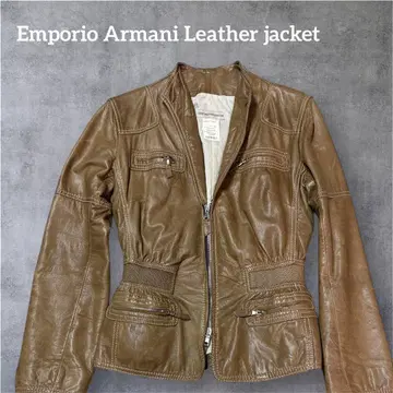 [ 세일 중 ] Emporio Armani Leather jacket