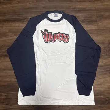 Wurts XL 래글런 티셔츠 화이트/네이비