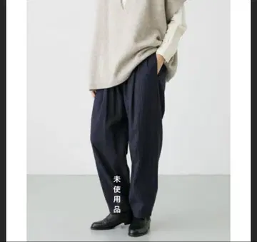 미사용품 카구레 핀스트라이프 이지 팬츠